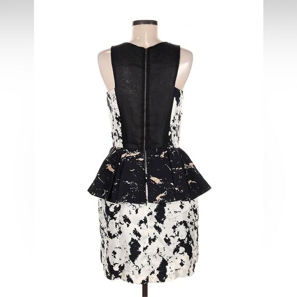 Alejandra de Coss for Inspirare Miss marble peplum sheath cocktail party dress 8 - Picture 4 of 13